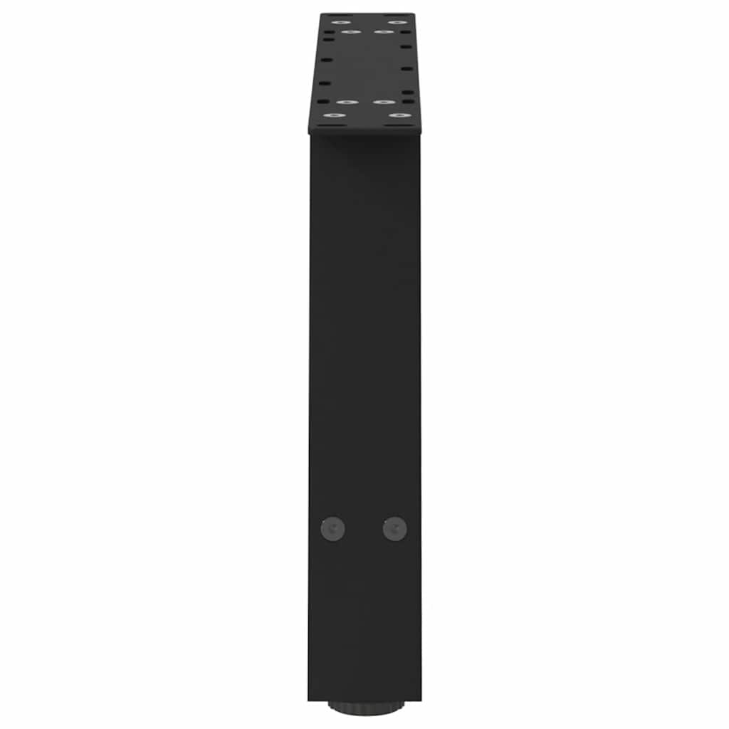 Salongbordben A-formet 2 stk svart 60x(30-31) cm stål