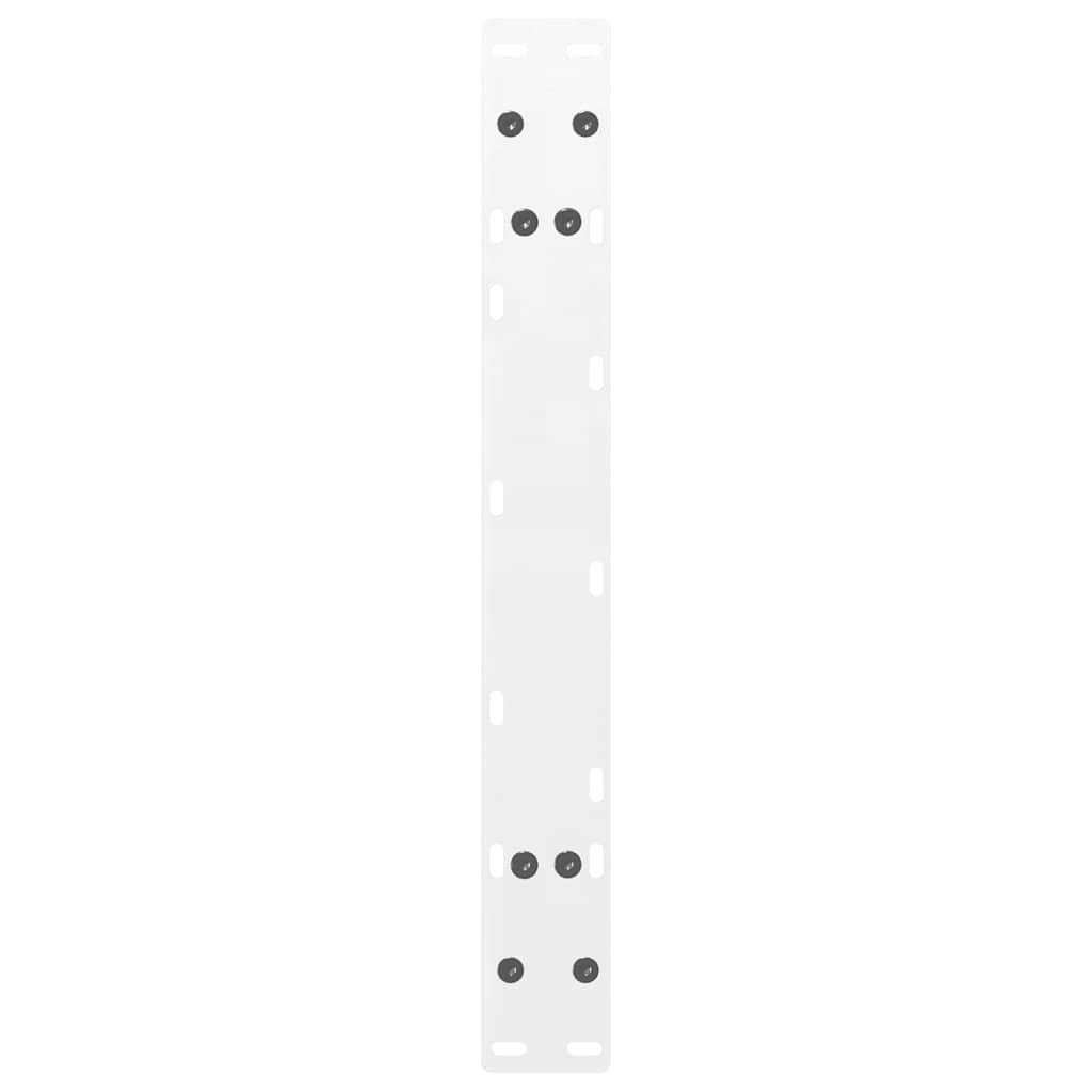 Salongbordben A-formet 2 stk hvit 60x(30-31) cm stål