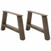 Salongbordben A-formet 2 stk 60 x (30-31) cm stål