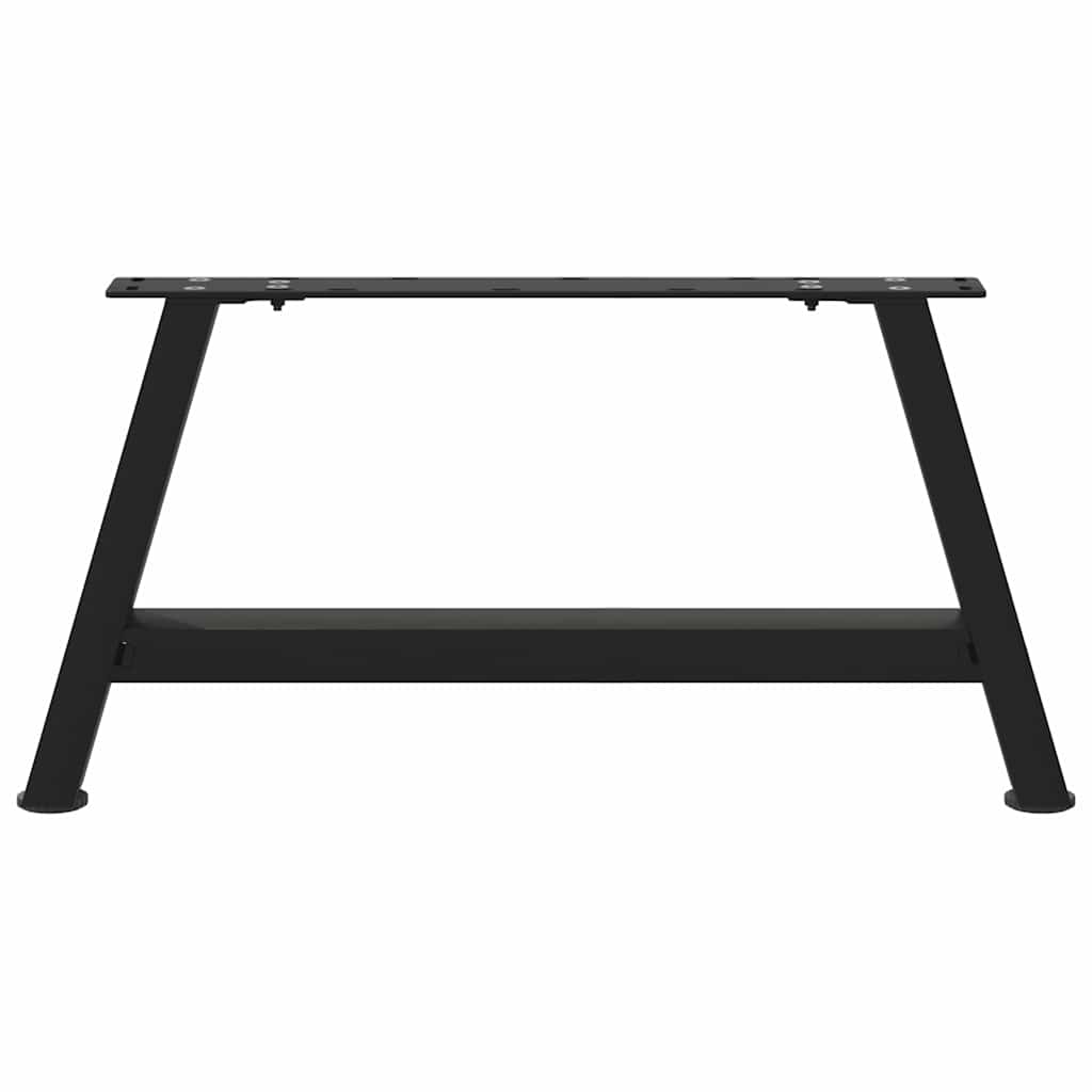Salongbordben A-formet 2 stk svart 70 x (30-31) cm stål
