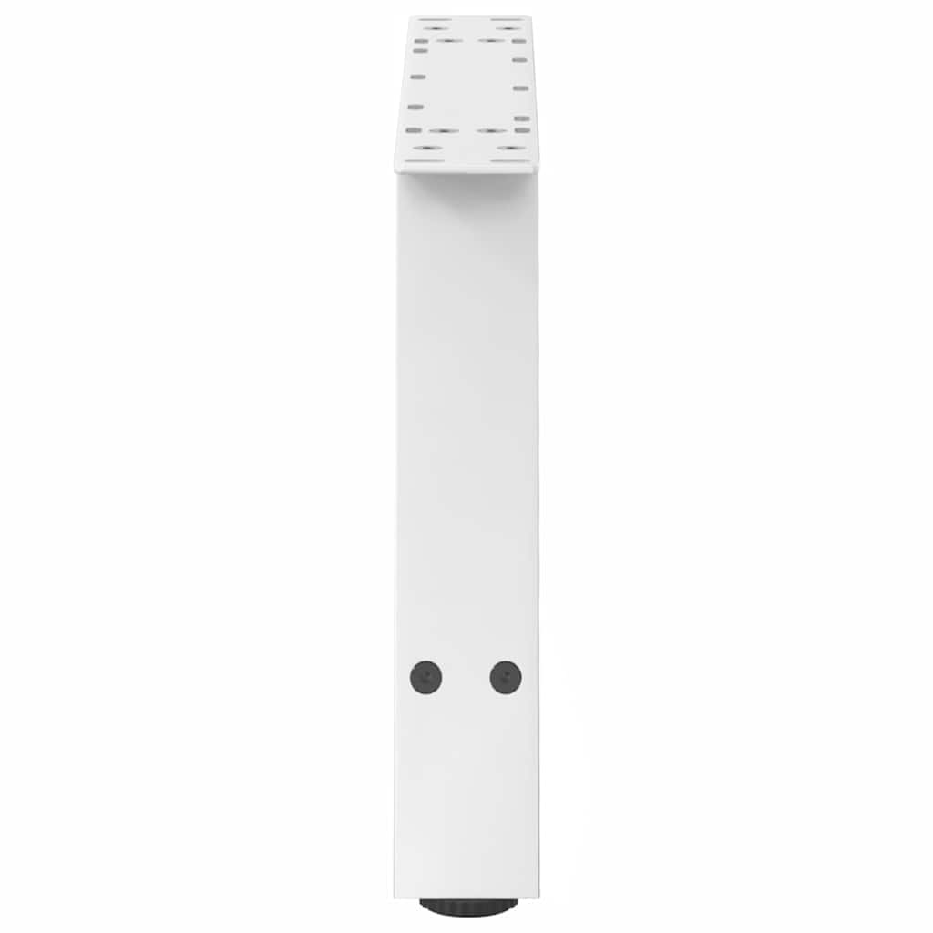 Salongbordben A-formet 2 stk hvit 70x(30-31) cm stål