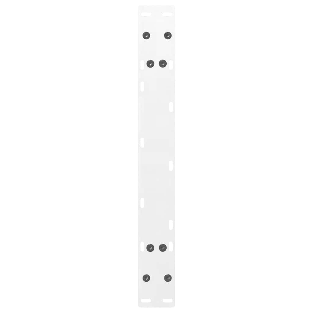 Salongbordben A-formet 2 stk hvit 70x(30-31) cm stål