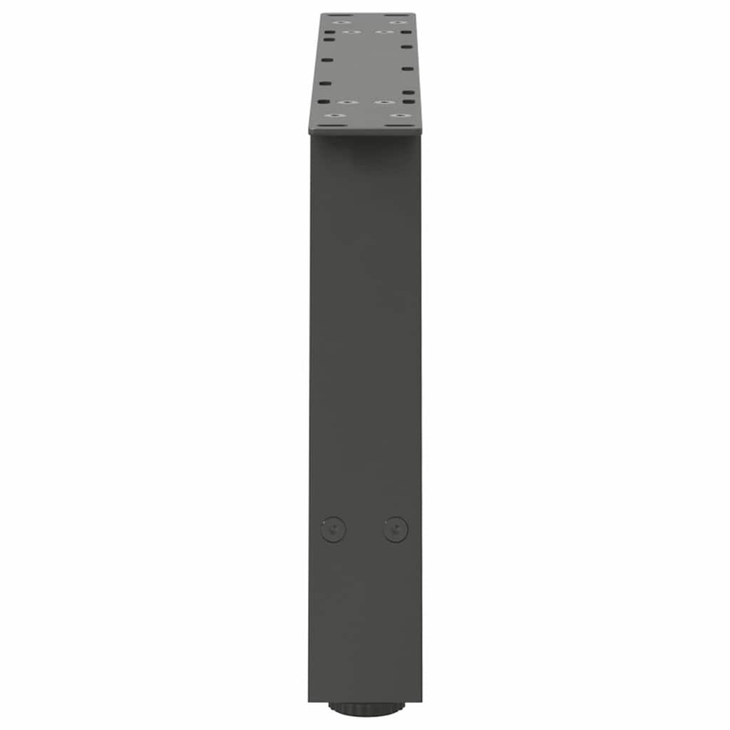 Salongbordben A-formet 2 stk antrasitt 70x(30-31) cm stål