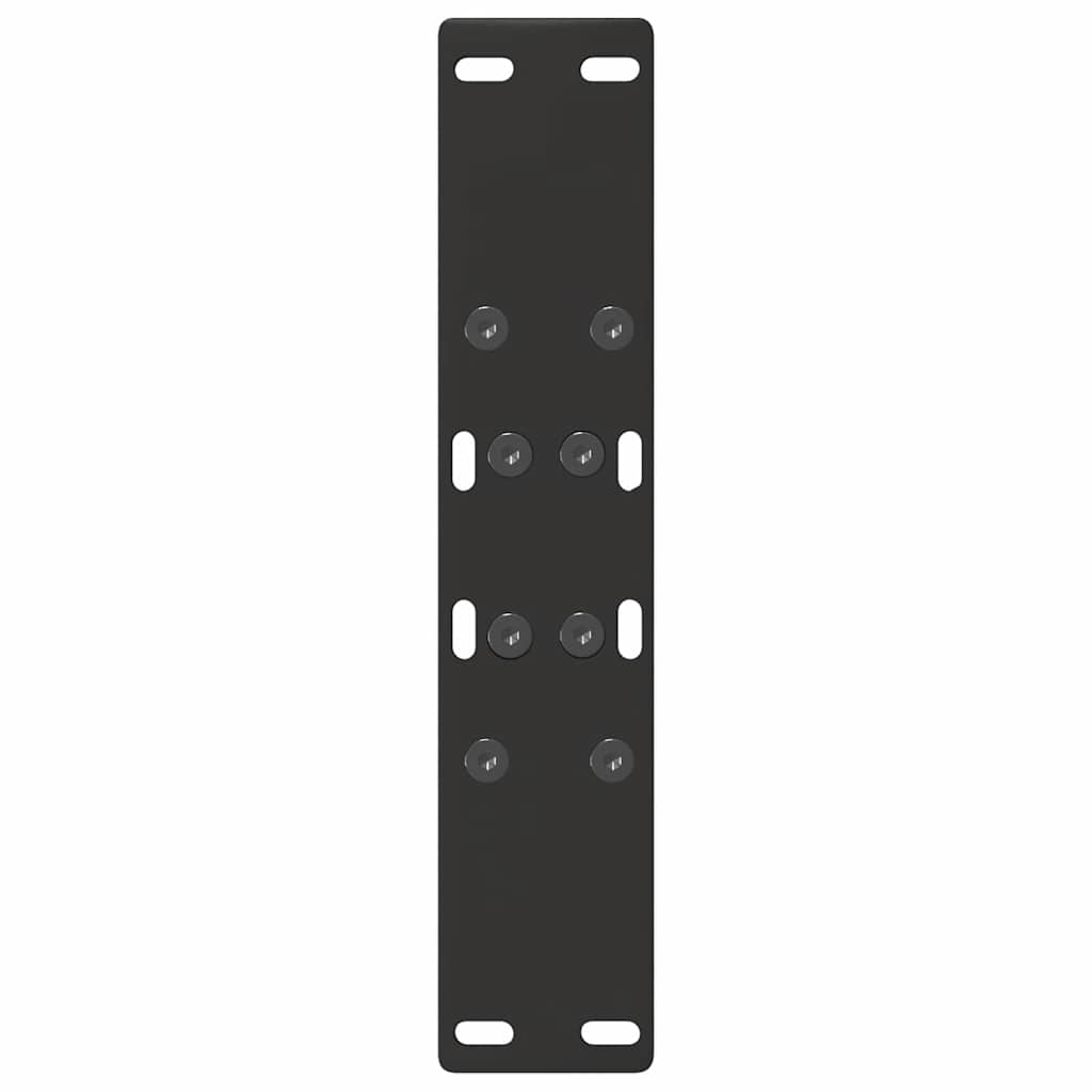 Salongbordben A-formet 2 stk svart 50x(42-43) cm stål