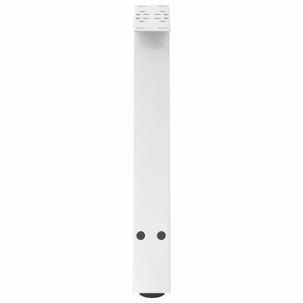 Salongbordben A-formet 2 stk hvit 50x(42-43) cm stål