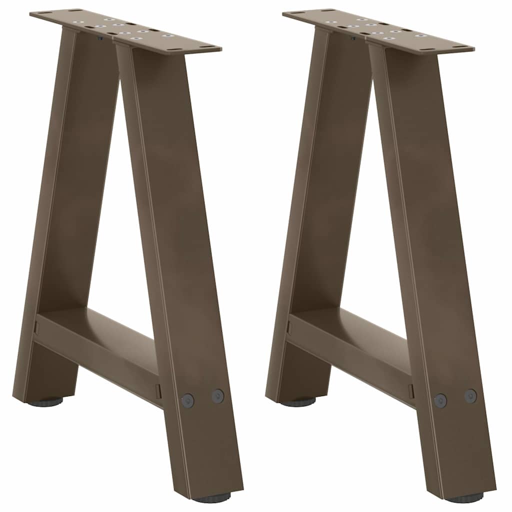 Salongbordben A-formet 2 stk 50x(42-43) cm stål