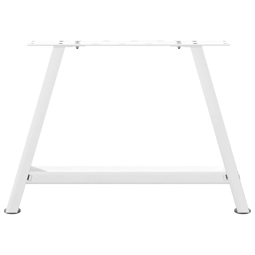 Salongbordben A-formet 2 stk hvit 60 x (42-43) cm stål