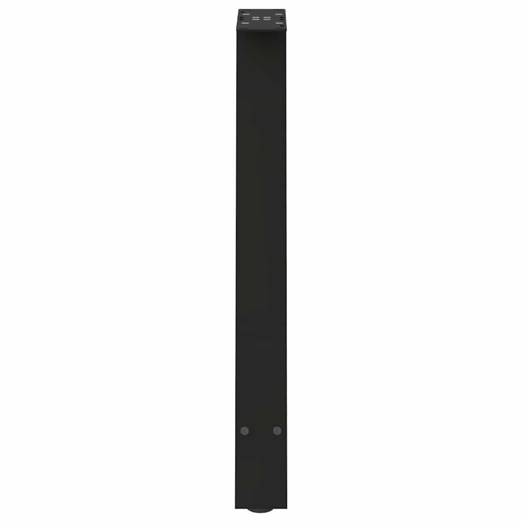 Spisebordben A-formet 2 stk svart 50x(72-73) cm stål