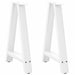 Spisebordben A-formet 2 stk hvit 50x(72-73) cm stål