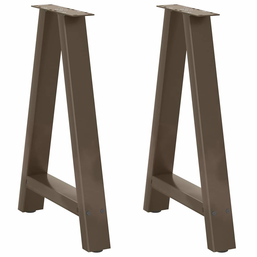 Spisebordben A-formet 2 stk 50x(72-73) cm stål