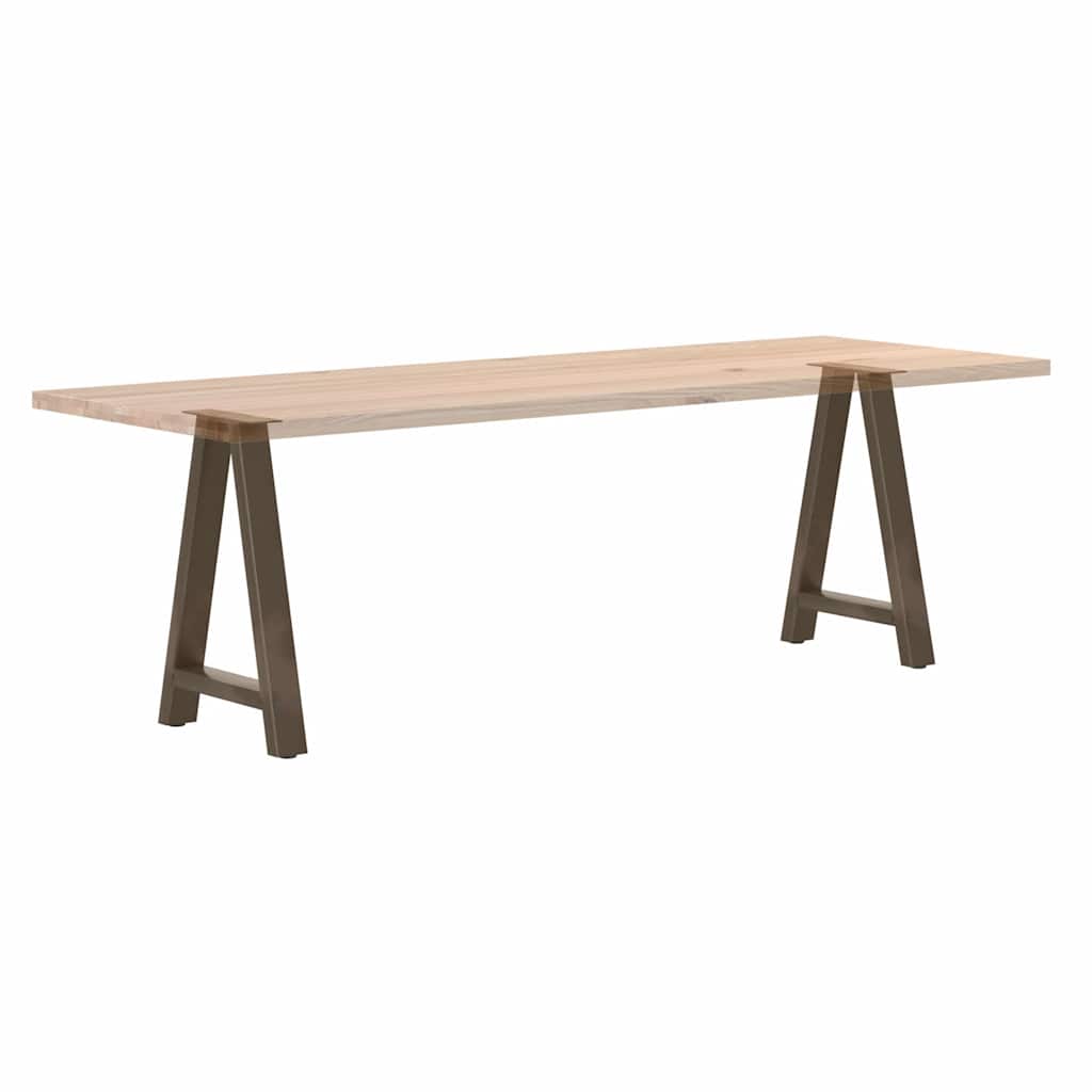 Spisebordben A-formet 2 stk 50x(72-73) cm stål