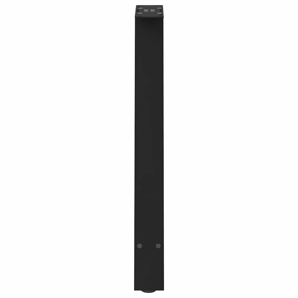 Spisebordben A-formet 2 stk svart 60 x (72-73) cm stål