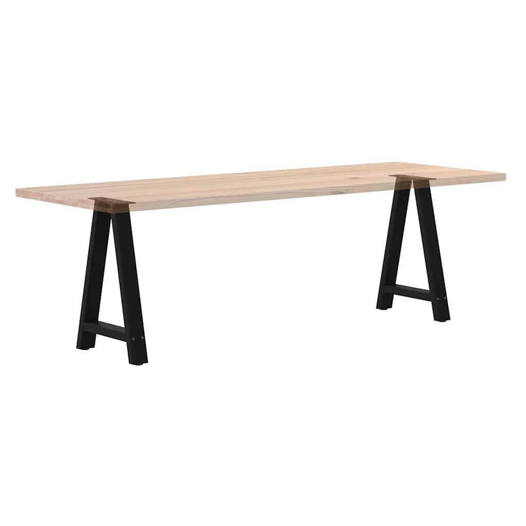 Spisebordben A-formet 2 stk svart 60 x (72-73) cm stål