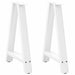 Spisebordben A-formet 2 stk hvit 60 x (72-73) cm stål