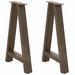 Spisebordben A-formet 2 stk 60 x (72-73) cm stål