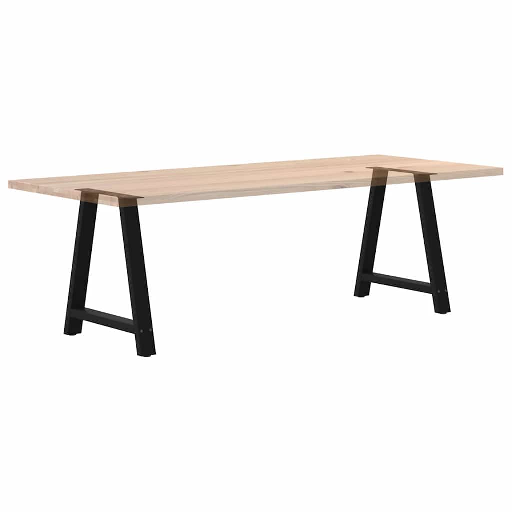 Spisebordben A-formet 2 stk svart 70 x (72-73) cm stål