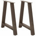 Spisebordben A-formet 2 stk 70 x (72-73) cm stål