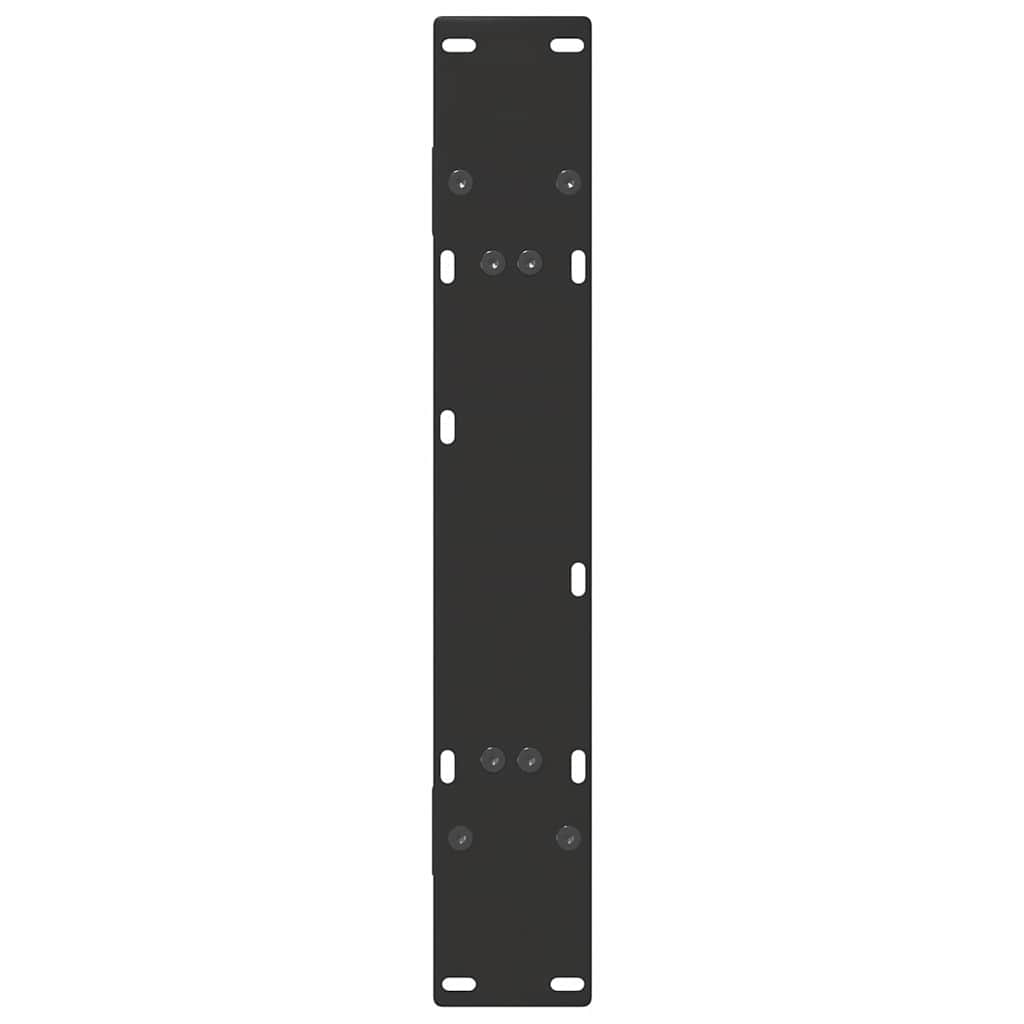 Spisebordben A-formet 2 stk svart 80x(72-73) cm stål