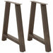 Spisebordben A-formet 2 stk 80 x (72-73) cm stål