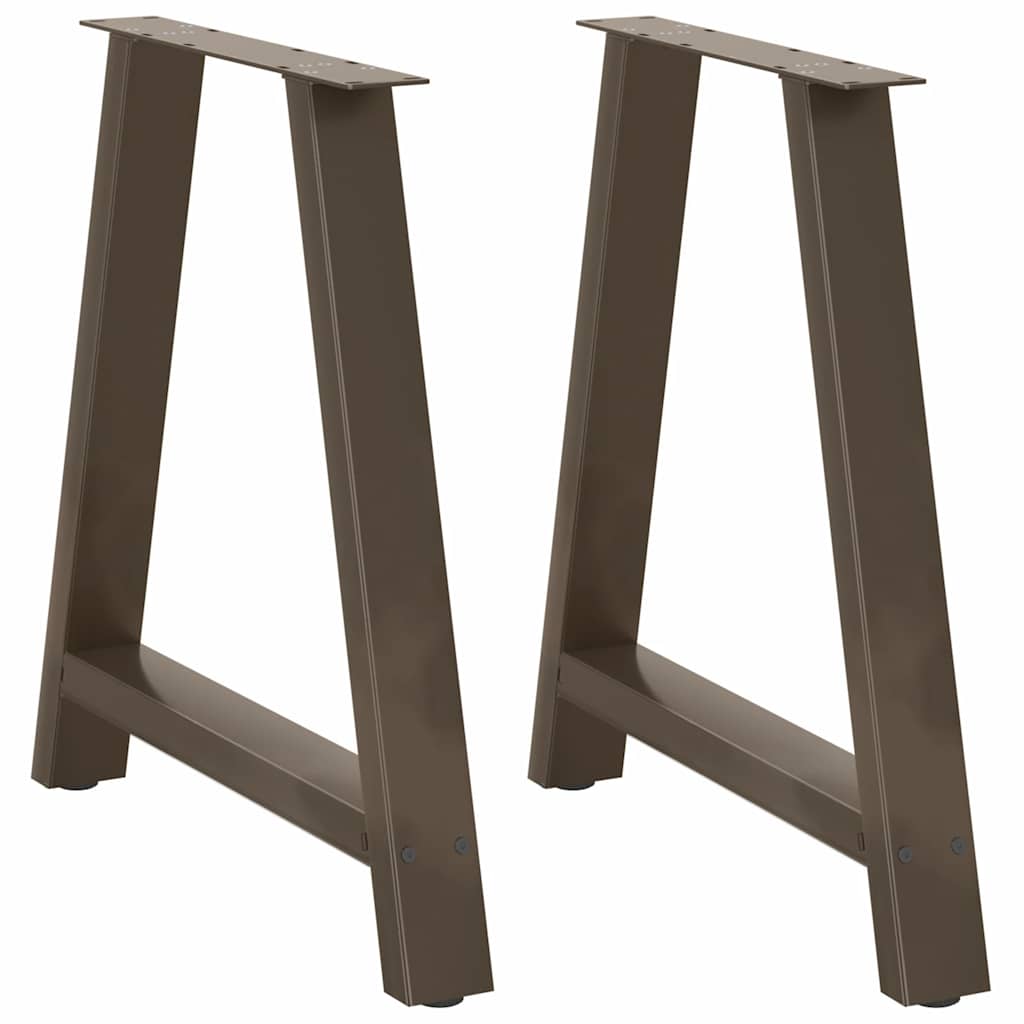 Spisebordben A-formet 2 stk 80 x (72-73) cm stål