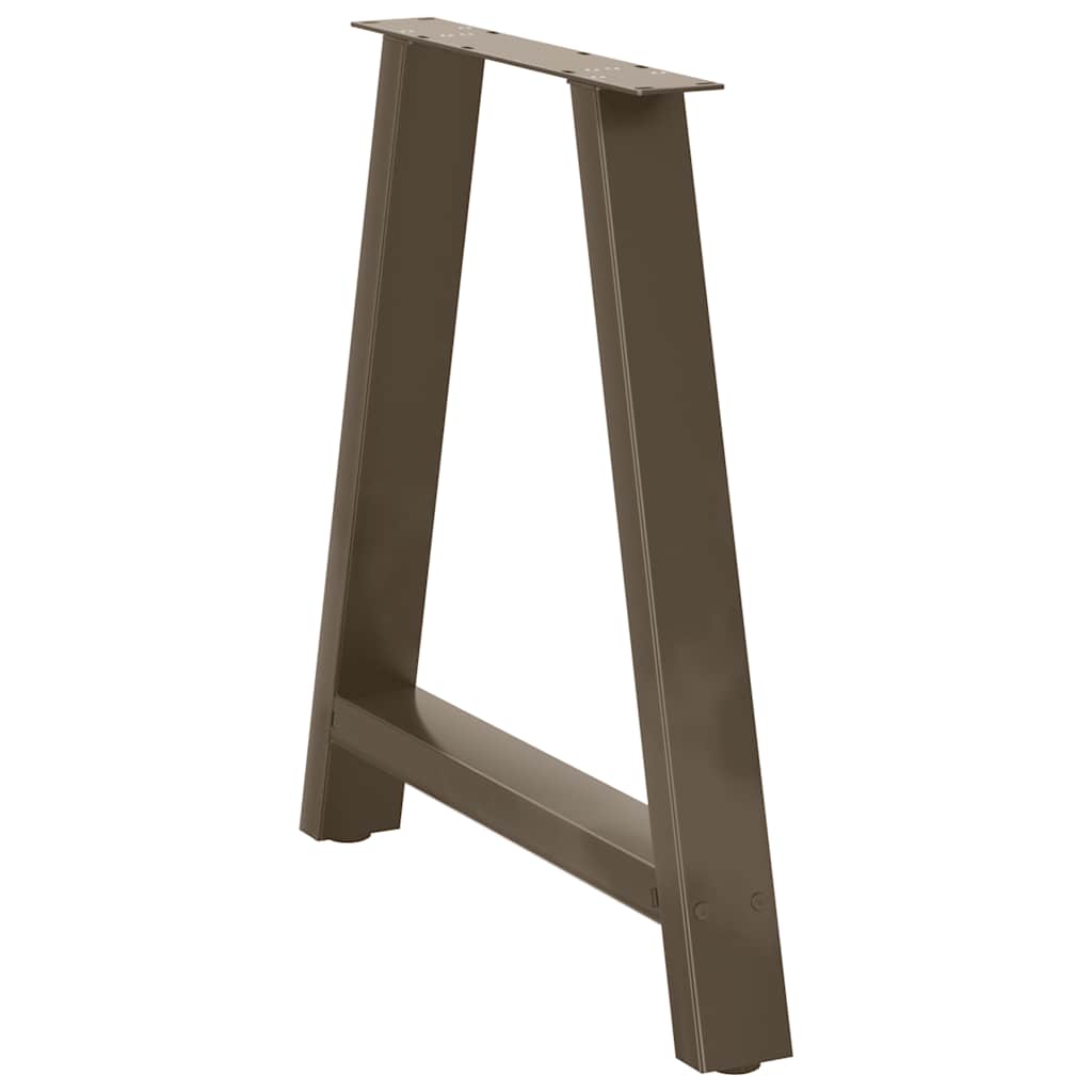 Spisebordben A-formet 2 stk 80 x (72-73) cm stål