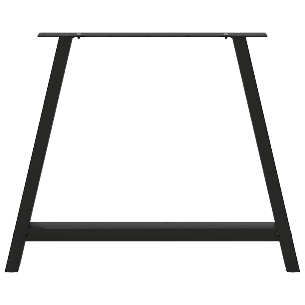 Spisebordben A-formet 2 stk svart 90 x (72-73) cm stål