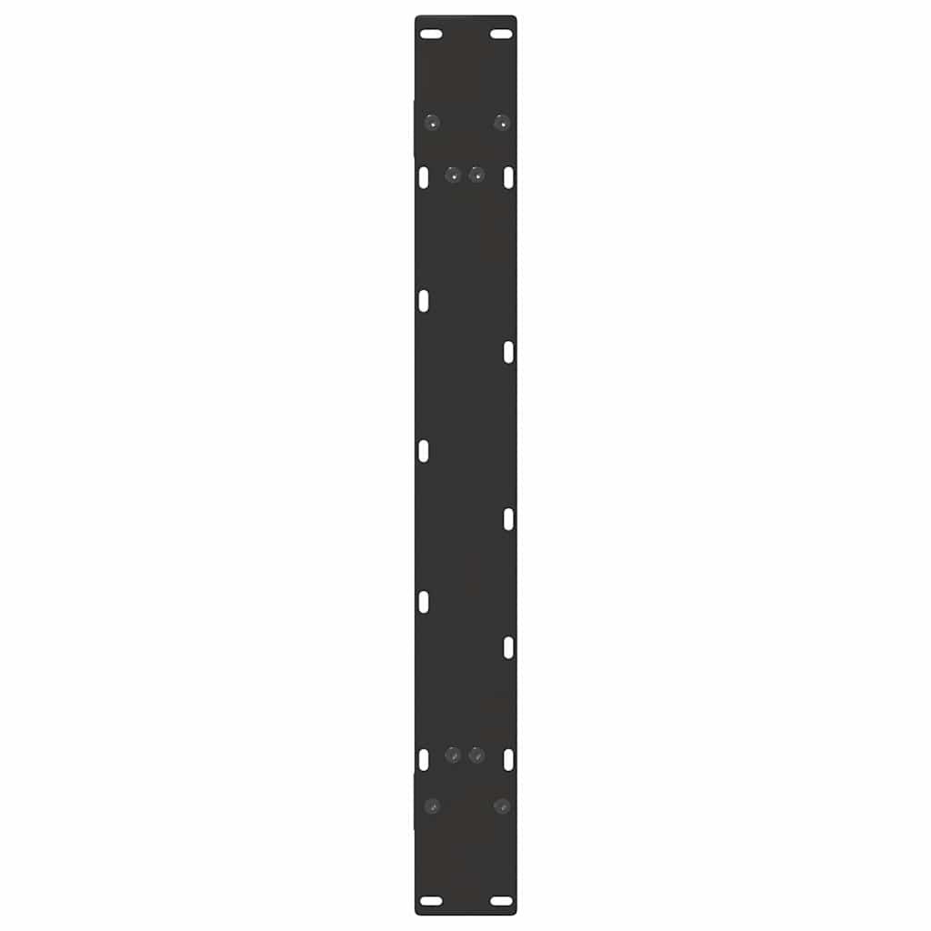 Spisebordben A-formet 2 stk svart 90 x (72-73) cm stål