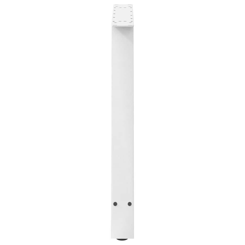 Spisebordben A-formet 2 stk hvit 90 x (72-73) cm stål