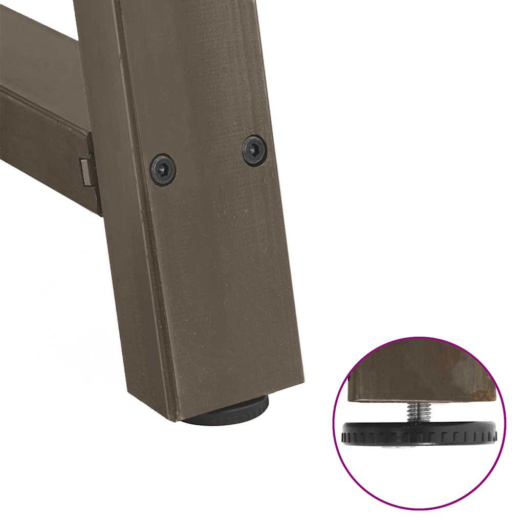 Spisebordben A-formet 2 stk 90 x (72-73) cm stål