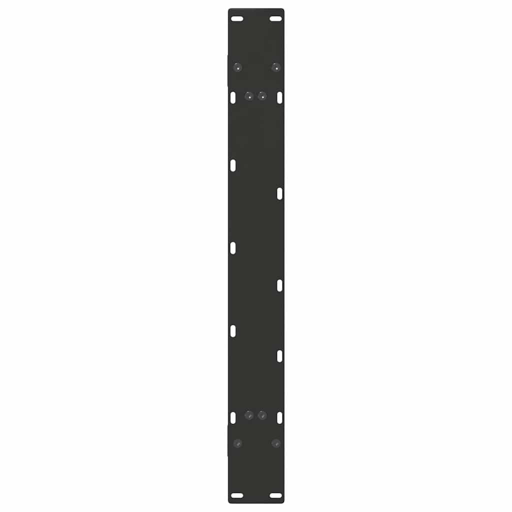 Spisebordben A-formet 2 stk svart 100x(72-73) cm stål