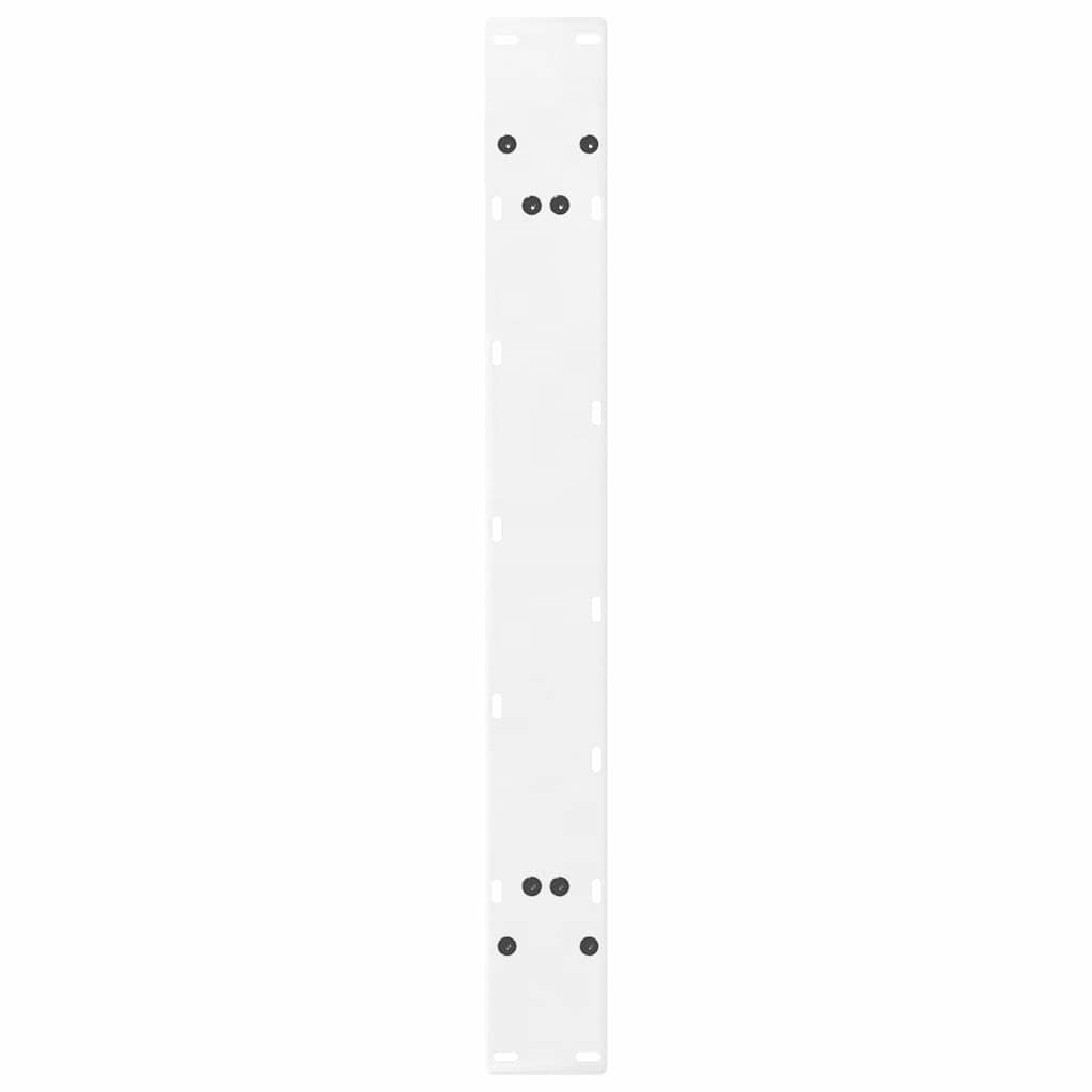 Spisebordben A-formet 2 stk hvit 100x(72-73) cm stål