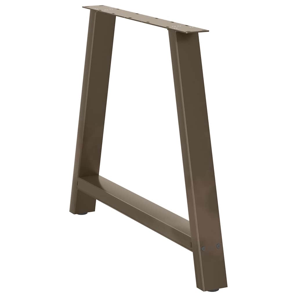 Spisebordben A-formet 2 stk 100x(72-73) cm stål