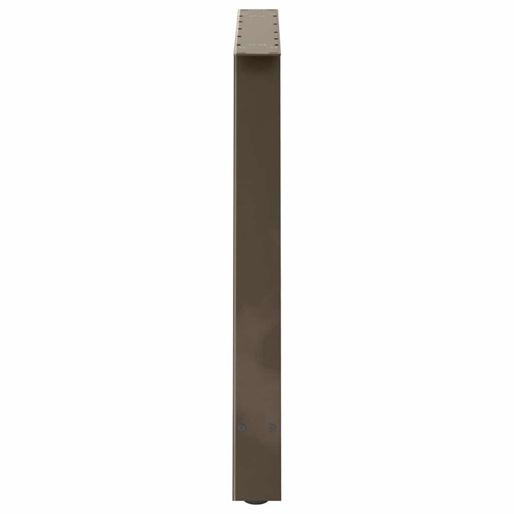 Spisebordben A-formet 2 stk 100x(72-73) cm stål