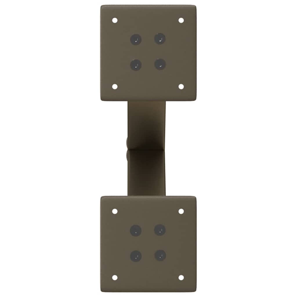 Salongbordben X-formet 2 stk naturstål 37x(30-31) cm stål