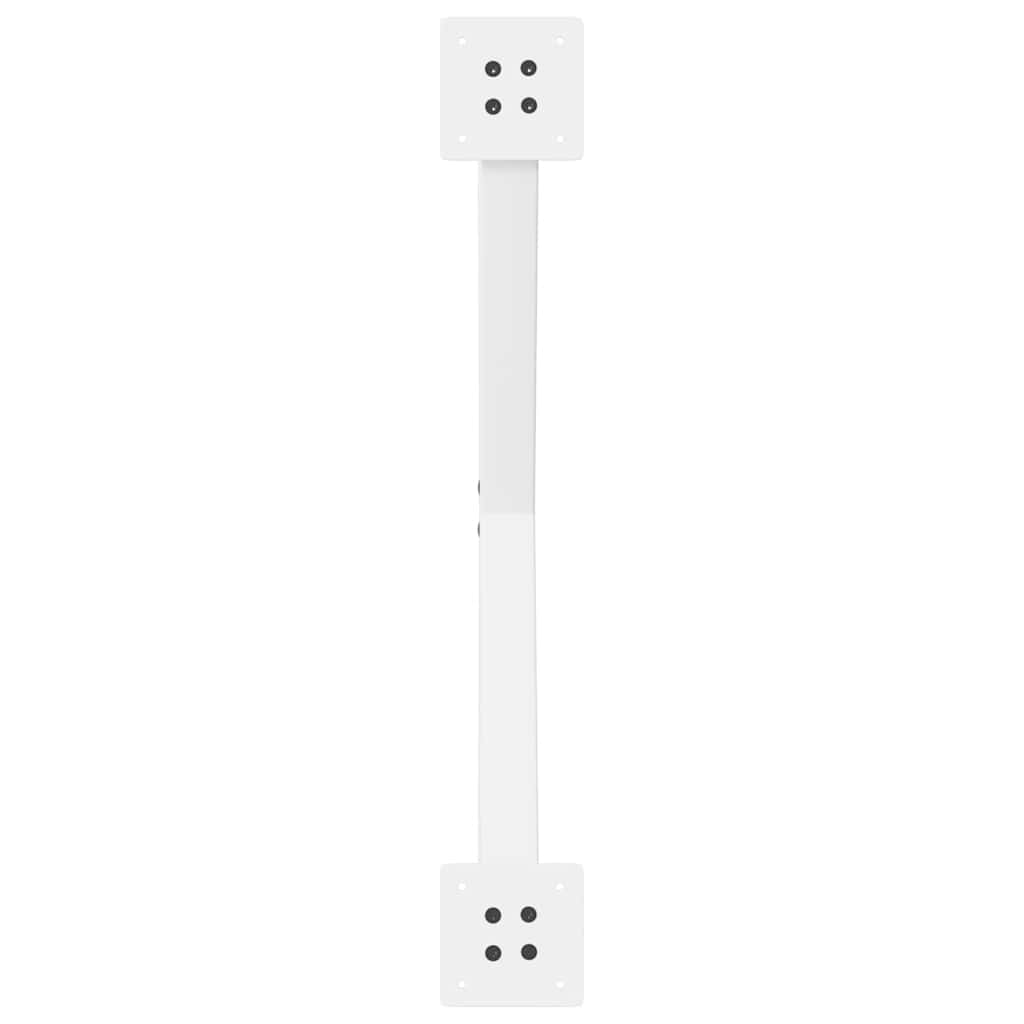 Salongbordben X-formet 2 stk hvit 70 x (30-31) cm stål