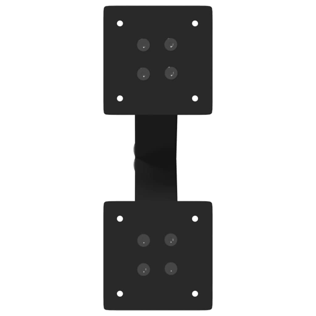 Salongbordben X-formet 2 stk svart 28 x (42-43) cm stål