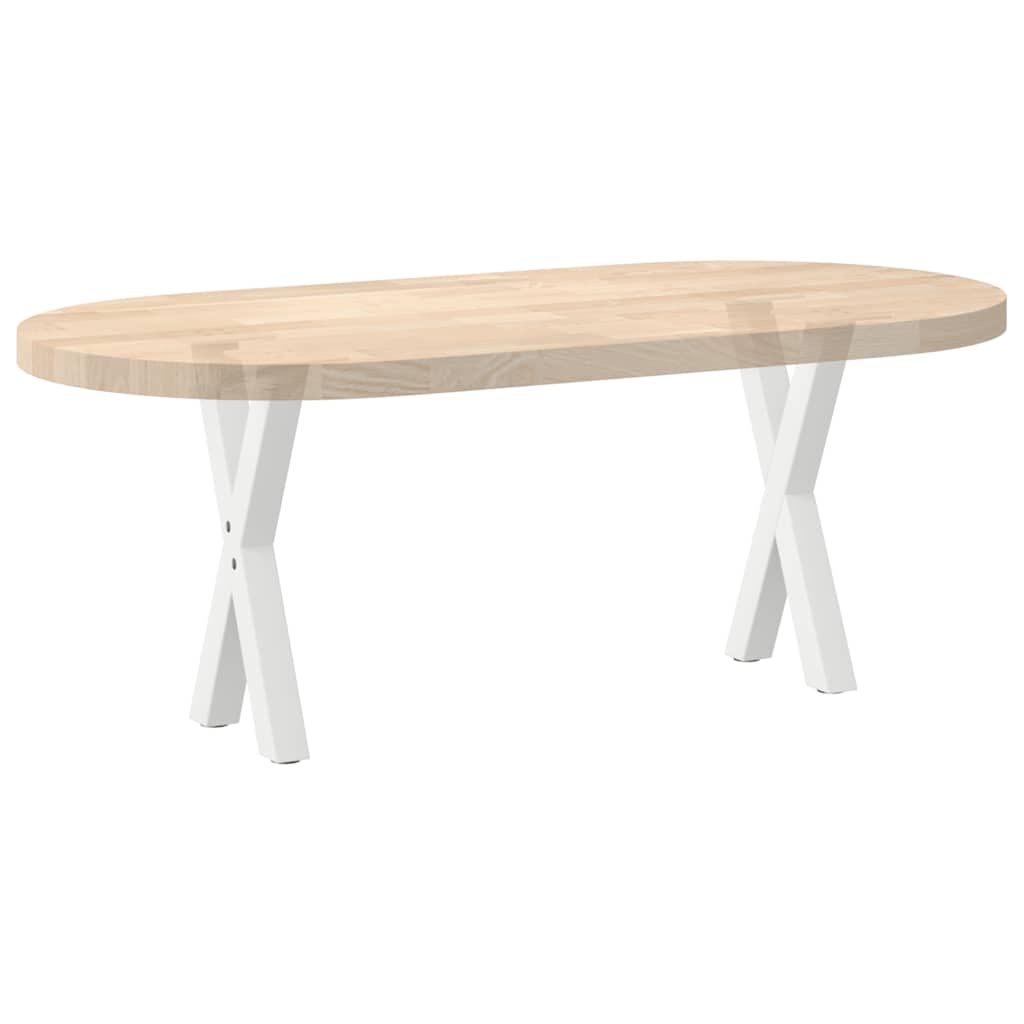 Salongbordben X-formet 2 stk hvit 28 x (42-43) cm stål
