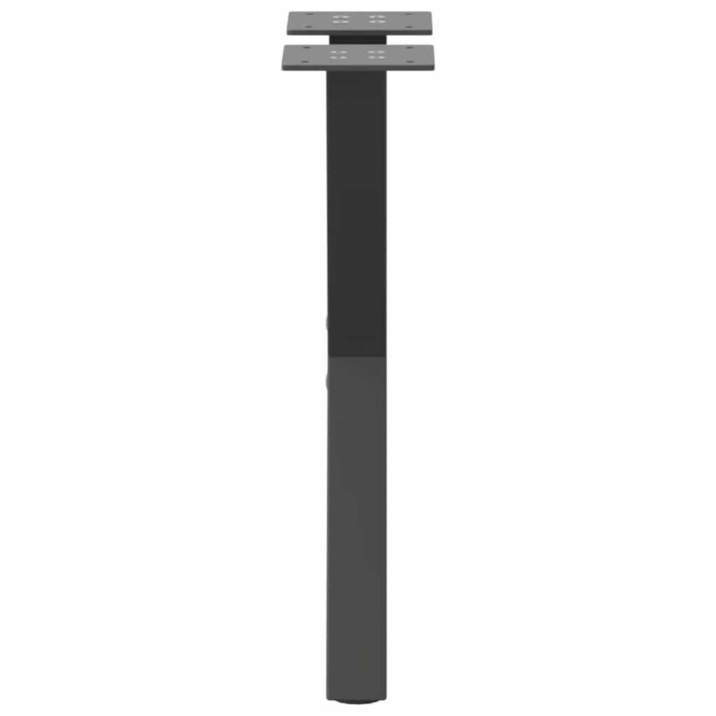 Salongbordben X-formet 2 stk antrasitt 28 x (42-43) cm stål
