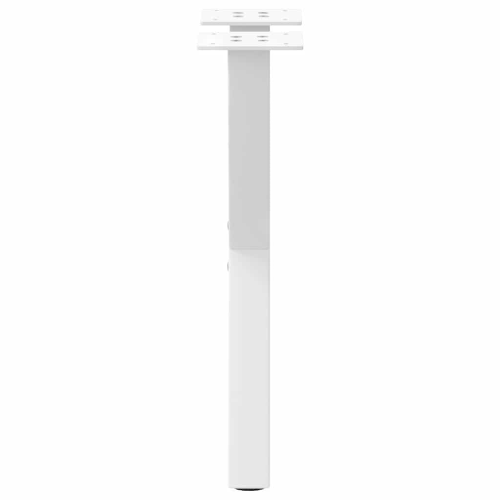 Salongbordben X-formet 2 stk hvit 38 x (42-43) cm stål