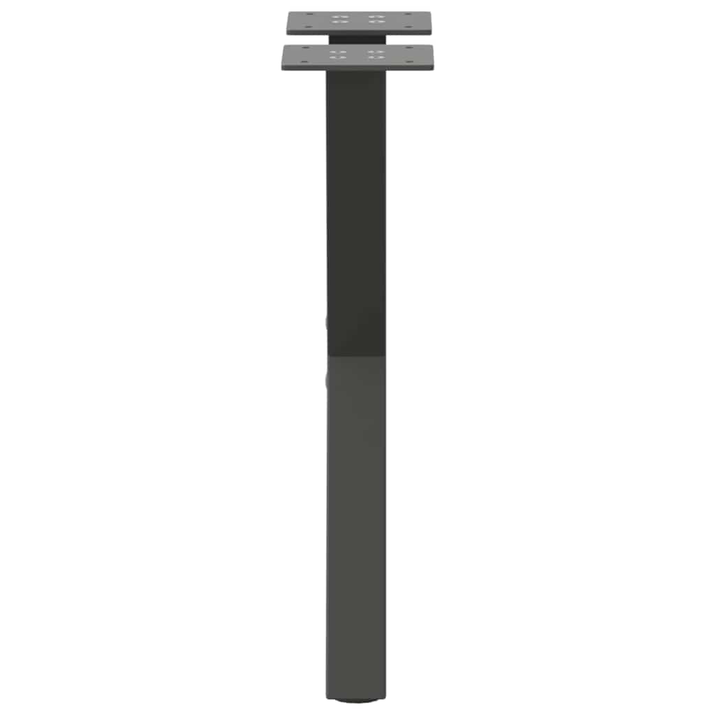 Salongbordben X-formet 2 stk antrasitt 38 x (42-43) cm stål