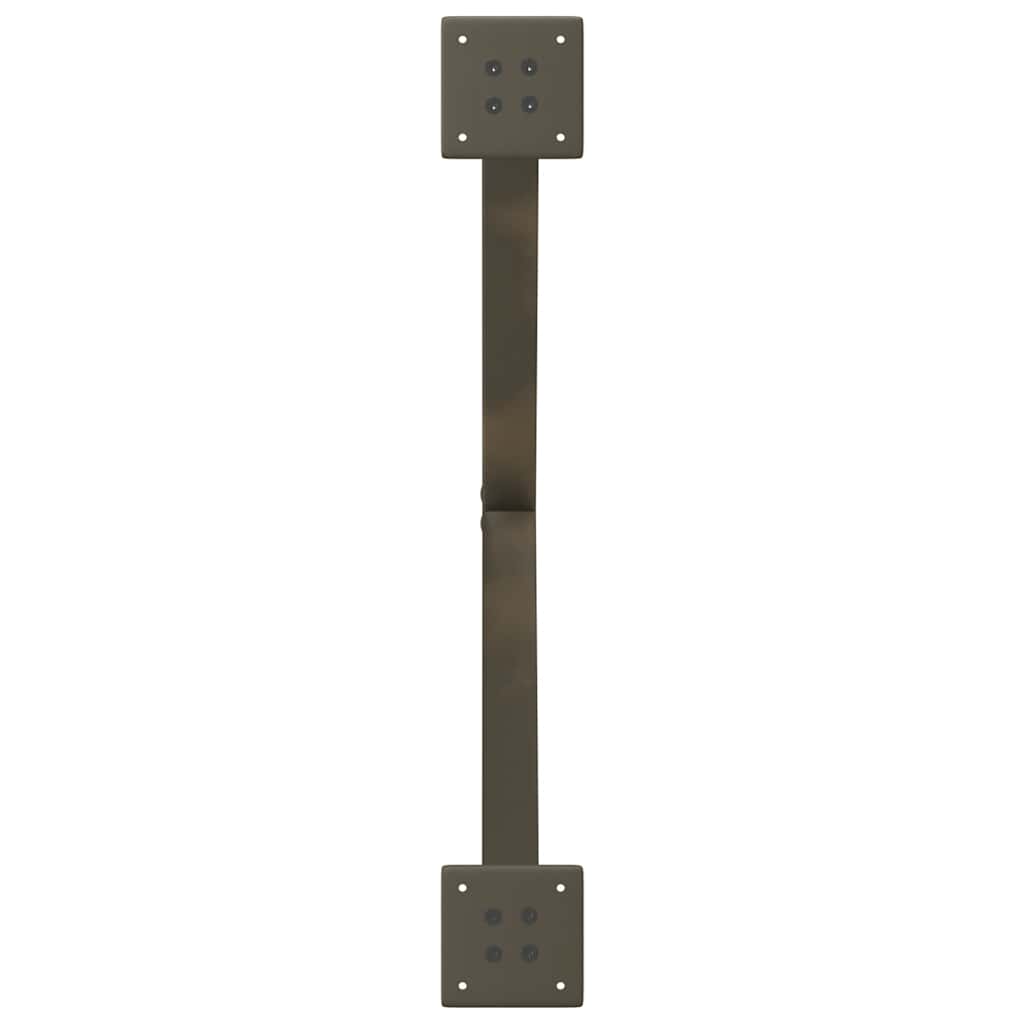Salongbordben X-formet 2 stk naturstål 70 x (42-43) cm stål