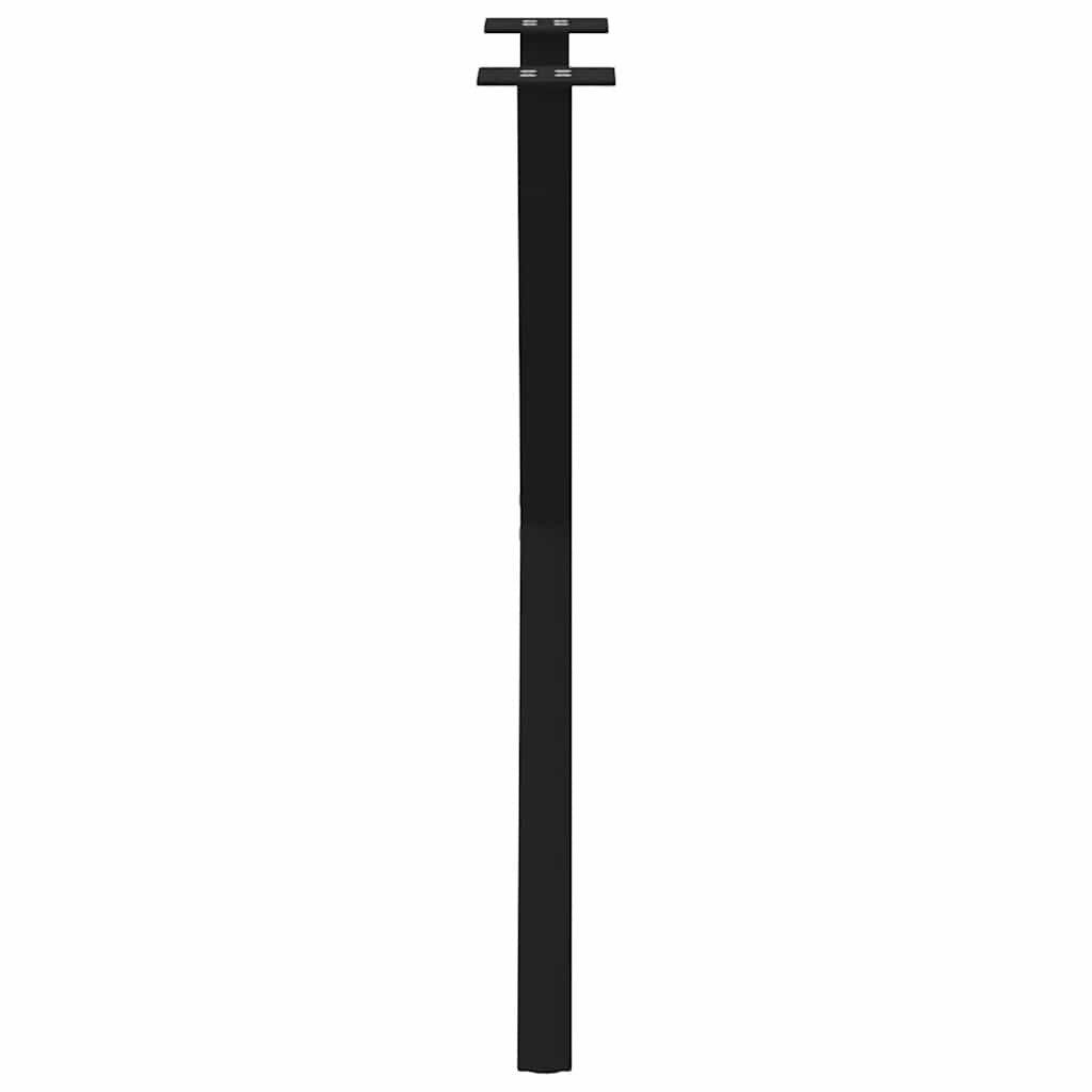 Spisebordben X-formet 2 stk svart 57 x (72-73) cm stål