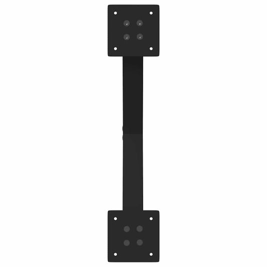 Spisebordben X-formet 2 stk svart 57 x (72-73) cm stål