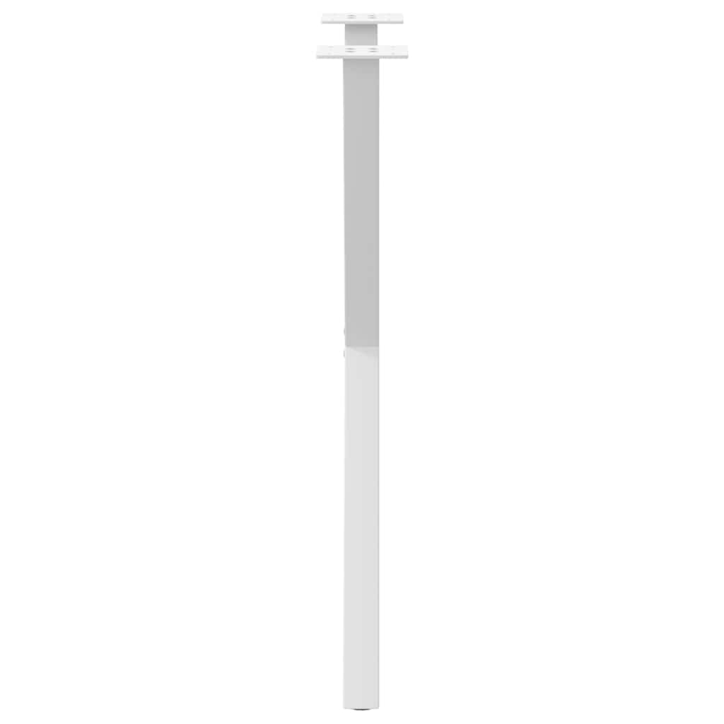 Spisebordben X-formet 2 stk hvit 57 x (72-73) cm stål