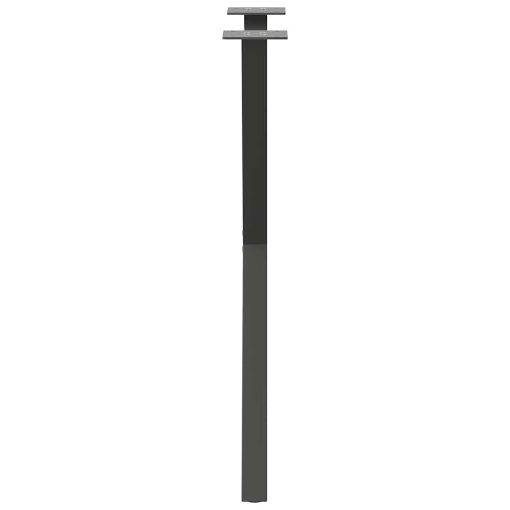 Spisebordben X-formet 2 stk antrasitt 57 x (72-73) cm stål