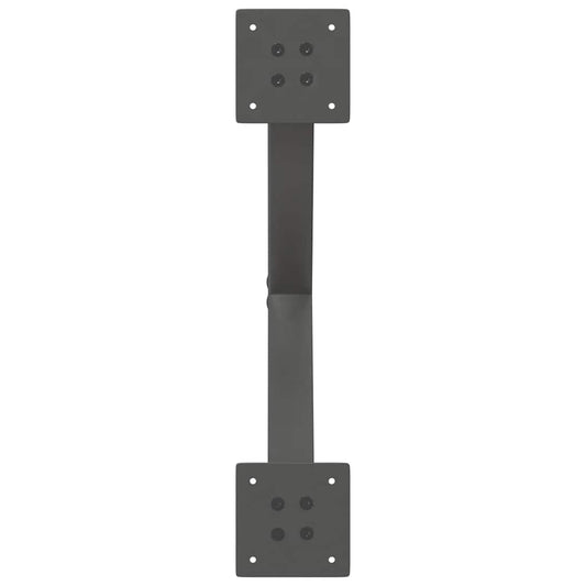 Spisebordben X-formet 2 stk antrasitt 57 x (72-73) cm stål