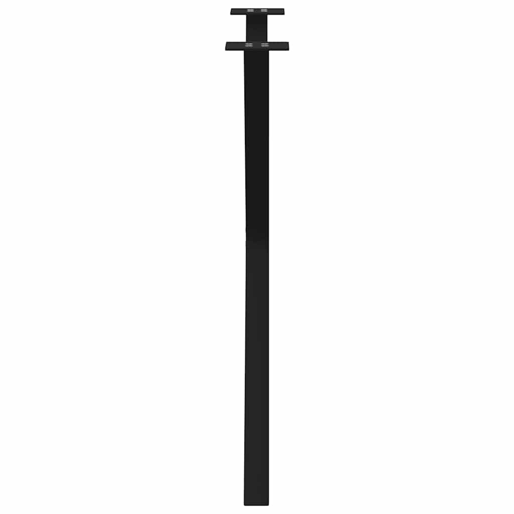 Spisebordben X-formet 2 stk svart 70 x (72-73) cm stål
