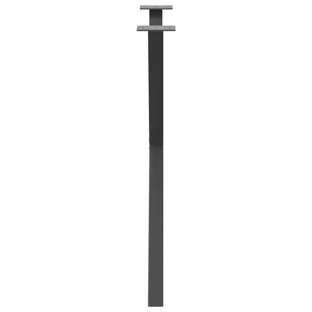 Spisebordben X-formet 2 stk antrasitt 70 x (72-73) cm stål