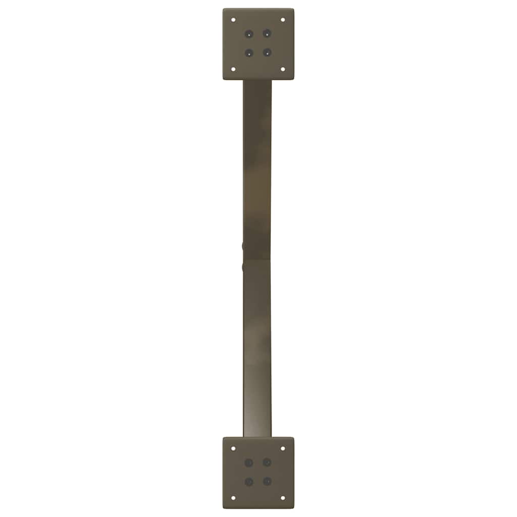 Spisebordben X-formet 2 stk naturstål 70 x (72-73) cm stål