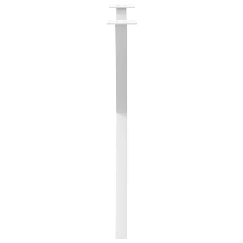 Spisebordben X-formet 2 stk hvit 80 x (72-73) cm stål